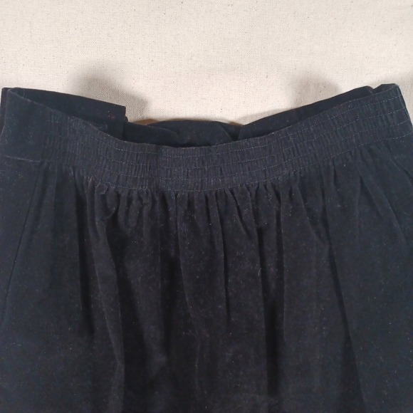 My Michelle Vintage Black Velvet Victorian Lace Bib Skirt Set Goth Dark Academia - Picture 6 of 16